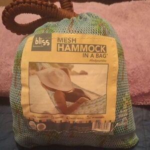Bliss Green Mesh Hammock with Carry Bag